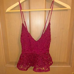 Forever 21 lace crop top